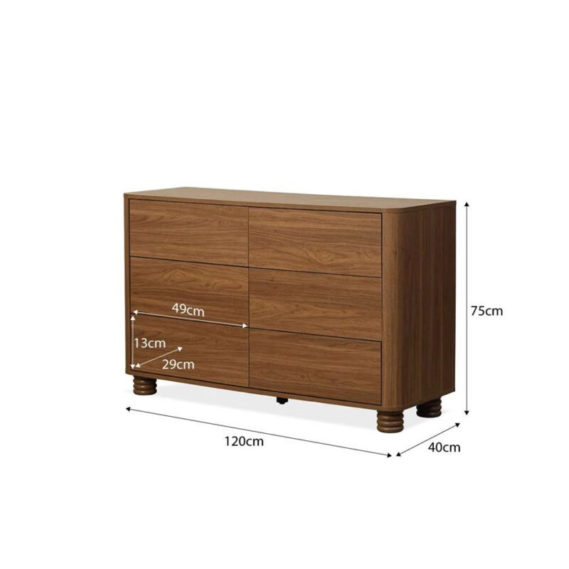 Loren Chest Of Drawers - Walnut