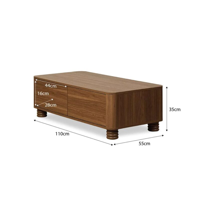 Loren Coffee Table - Walnut