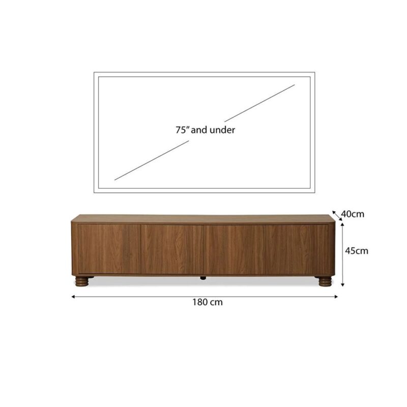 Loren Tv Stand-Walnut