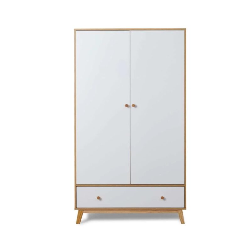 Naomi Wardrobe - White/Natural