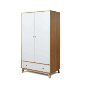 Naomi Wardrobe - White/Natural