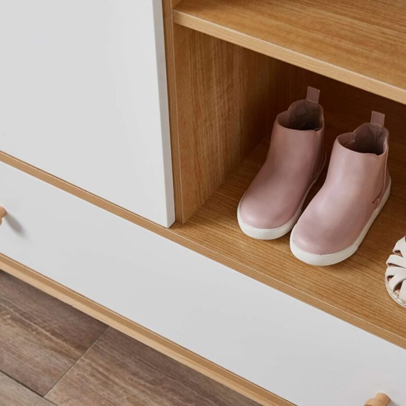 Naomi Wardrobe - White/Natural