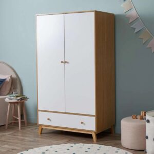 Naomi Wardrobe - White/Natural