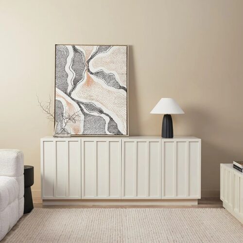 Norva Panel Sideboard - Beige