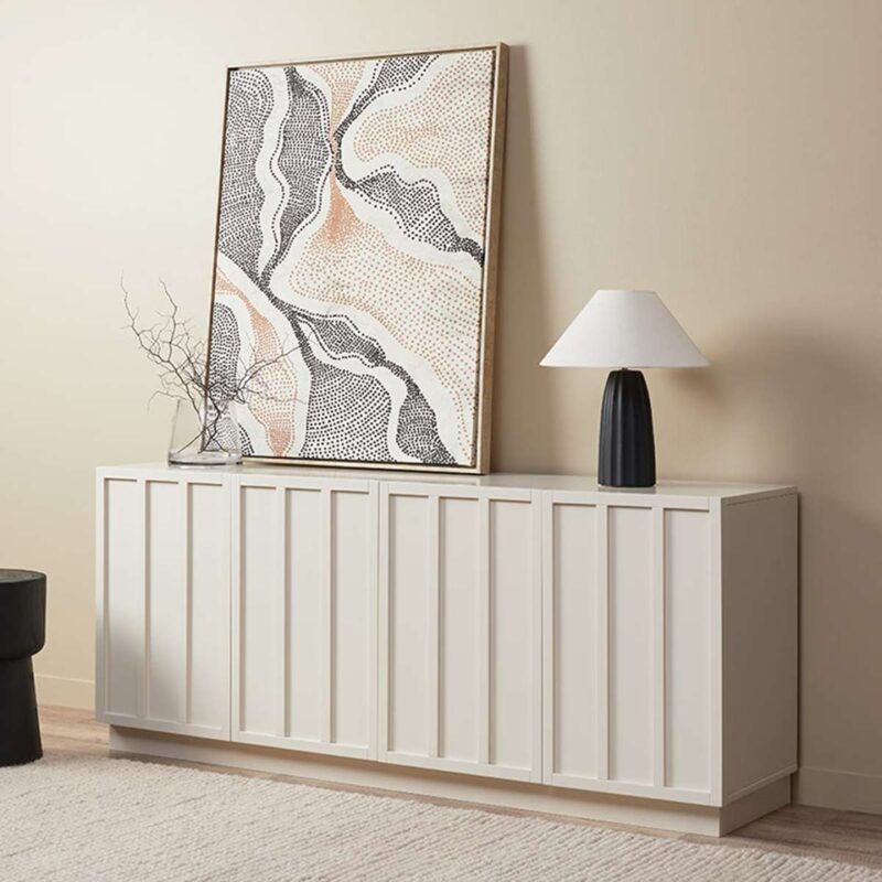 Norva Panel Sideboard - Beige