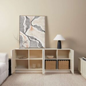 Norva Panel Sideboard - Beige