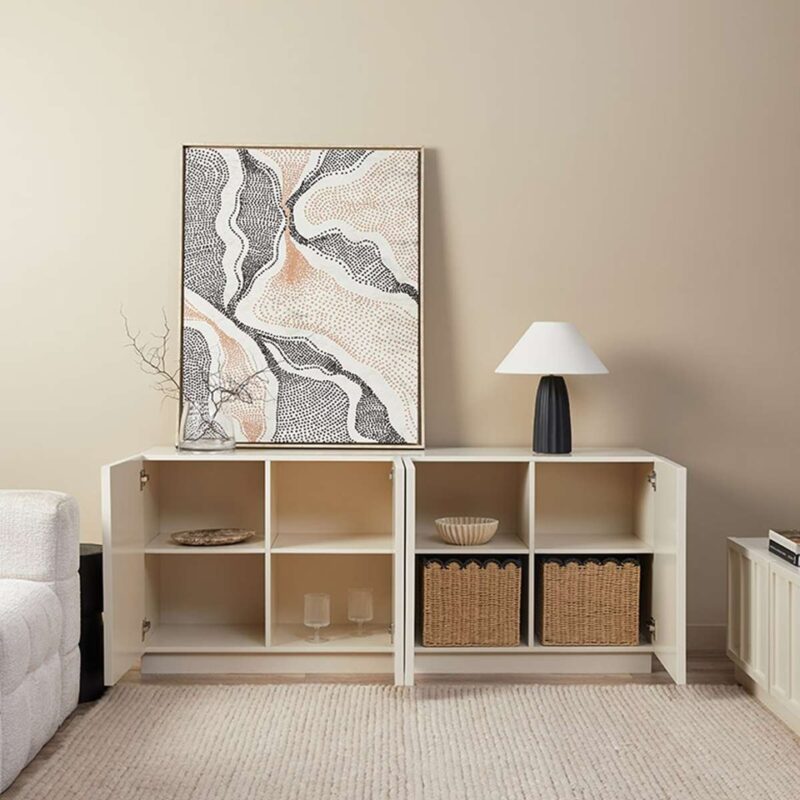 Norva Panel Sideboard - Beige