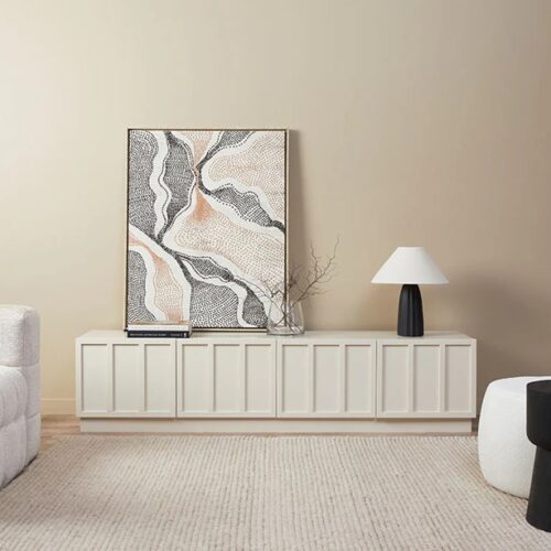 Norva Tv Stand - Beige 1 Norva Tv Stand - Beige