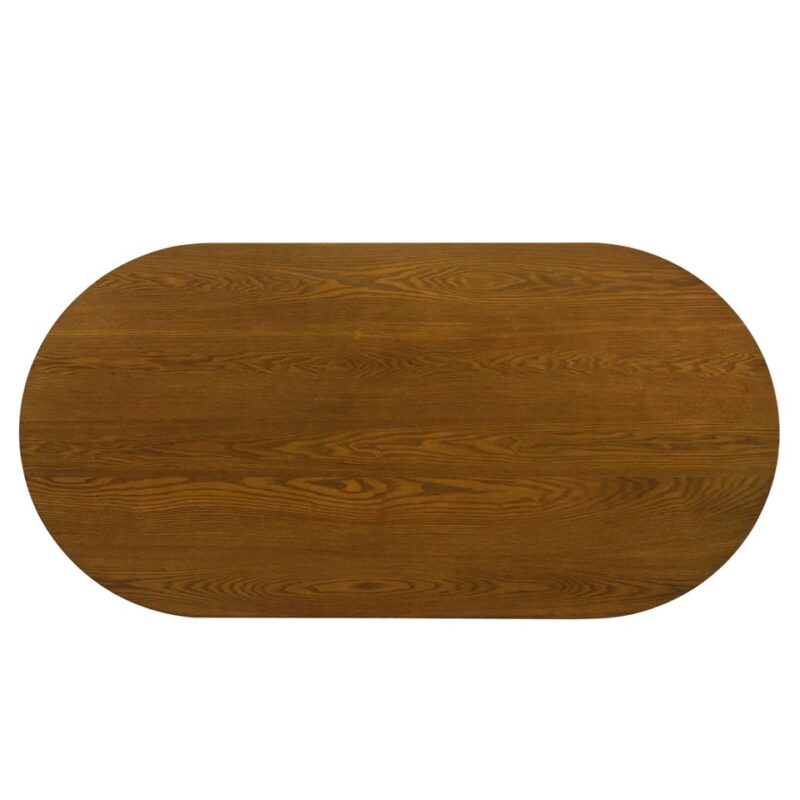 Novella Wood Walnut Oval Dining Table- 6 Seater