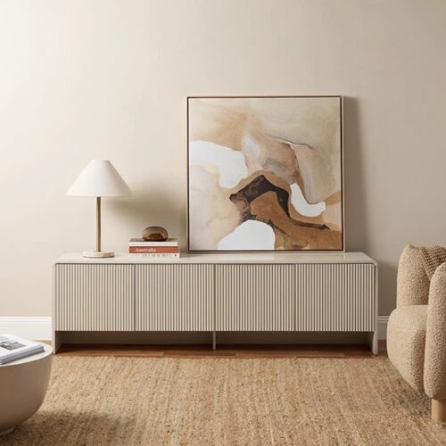 Oryn Tv Stand - Beige 1 Oryn Tv Stand - Beige