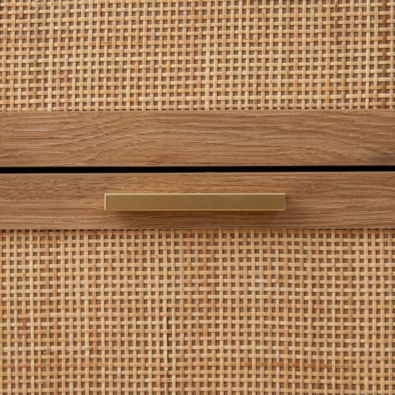 Soren Rattan Chest Of Drawer - Walnut