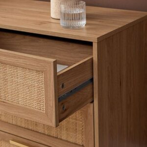 Soren Rattan Chest Of Drawer - Walnut