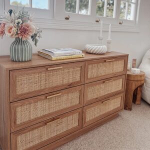 Soren Rattan Chest Of Drawer - Walnut
