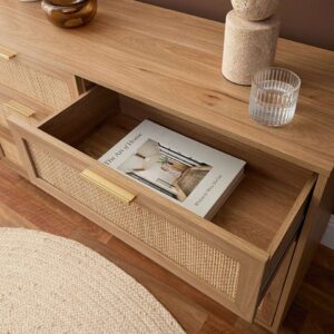 Soren Rattan Chest Of Drawer - Walnut