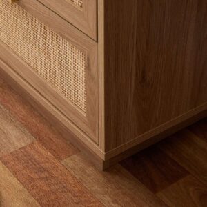 Soren Rattan Chest Of Drawer - Walnut