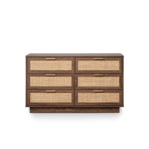 Soren Rattan Chest Of Drawer - Walnut