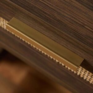 Soren Rattan Desk - Walnut