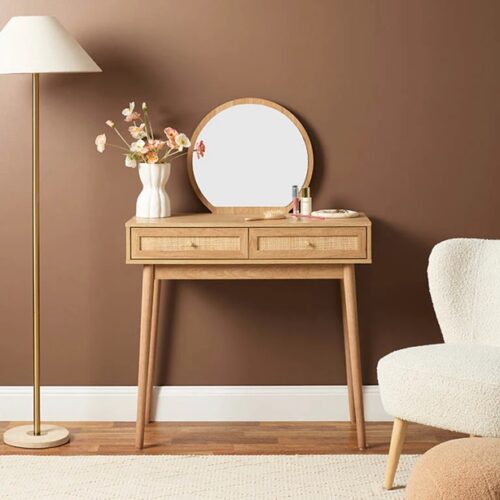 Soren Rattan Dressing Table - Natural