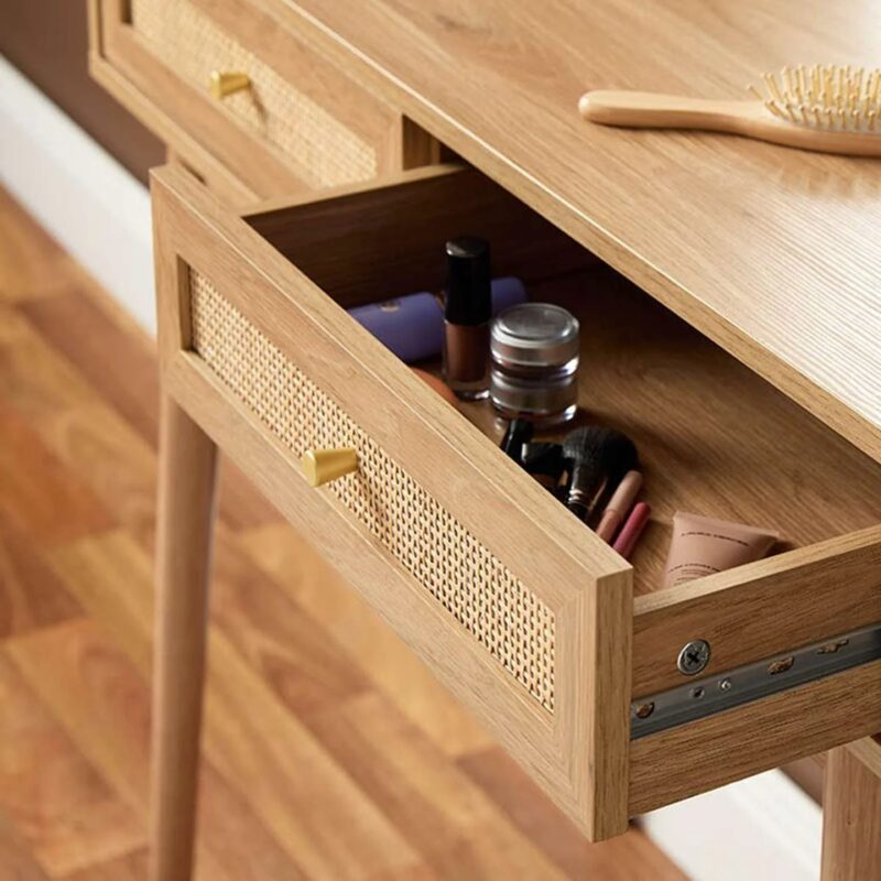 Soren Rattan Dressing Table - Natural