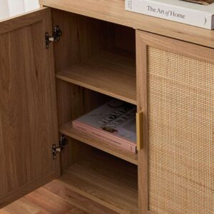 Soren Rattan Shoe Cabinet - Natural