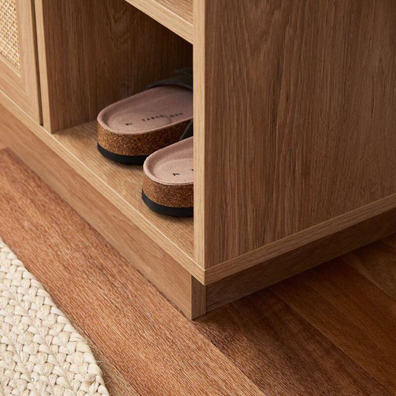 Soren Rattan Shoe Cabinet - Natural