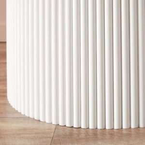 Sylo Drum Coffee Table - White