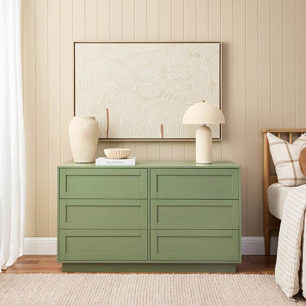 Vano Chest Of Drawer - Sage Green
