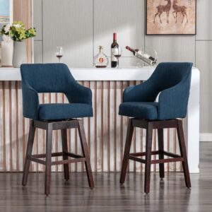 Vivienne Open Back Swivel Counter Stools