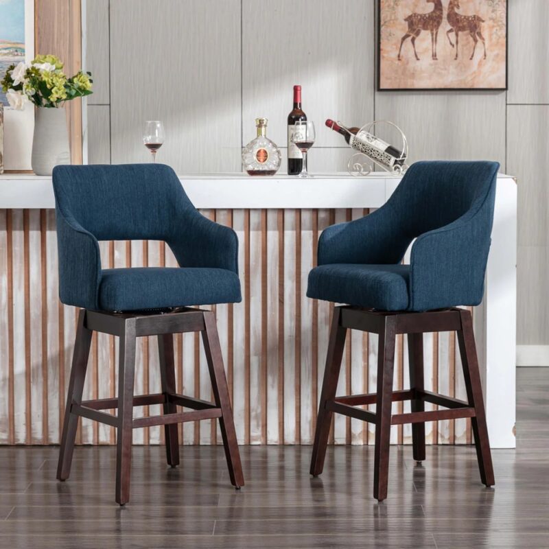 Vivienne Open Back Swivel Counter Stools