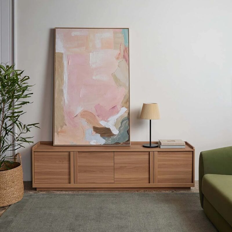 Zaylo Tv Stand - Honey Oak