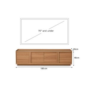 Zaylo Tv Stand - Honey Oak
