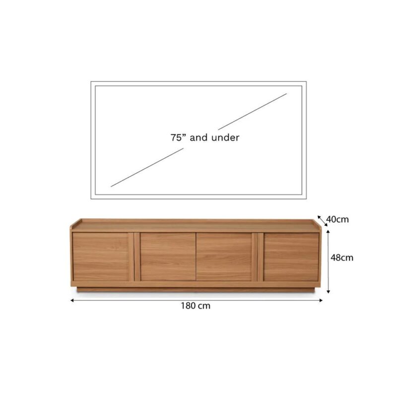 Zaylo Tv Stand - Honey Oak