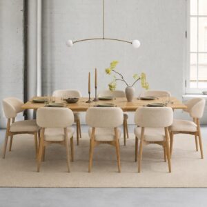 Lucille Extendable 8 Seater Dining Table Set
