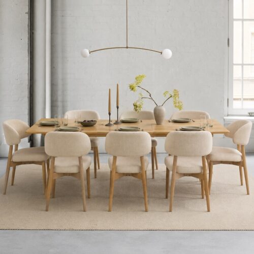 Lucille Extendable 8 Seater Dining Table Set