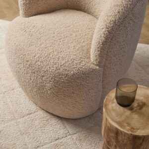 Bianca Bouclé Swivel Chair