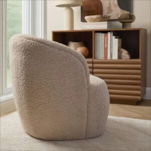 Bianca Bouclé Swivel Chair