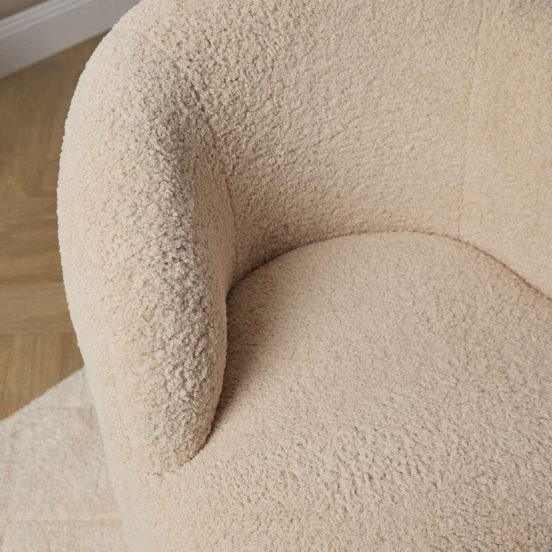 Bianca Bouclé Swivel Chair