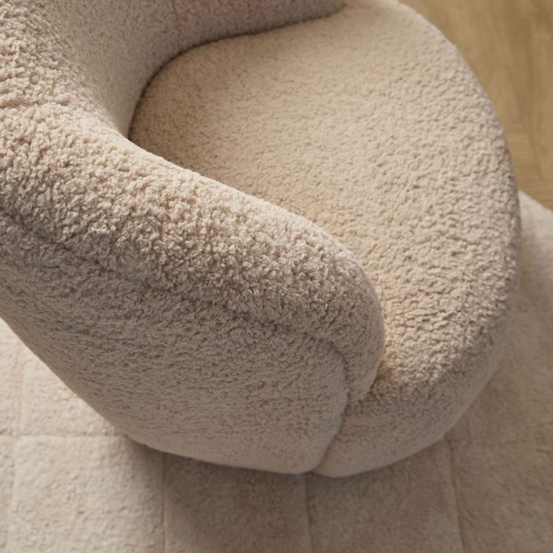 Bianca Bouclé Swivel Chair