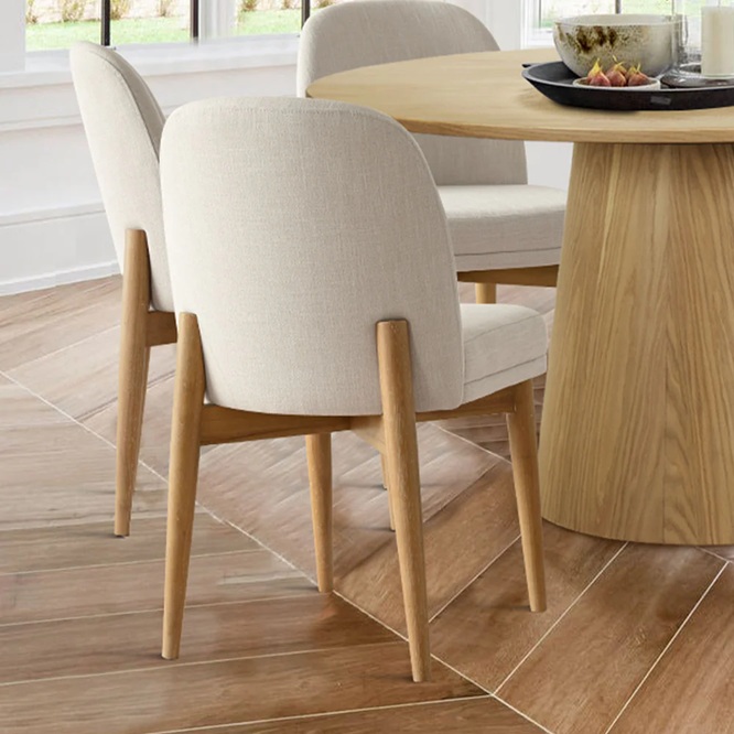 Deluca Round 6 Seater Dining Table Set