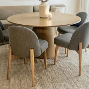 Deluca Round 6 Seater Dining Table Set