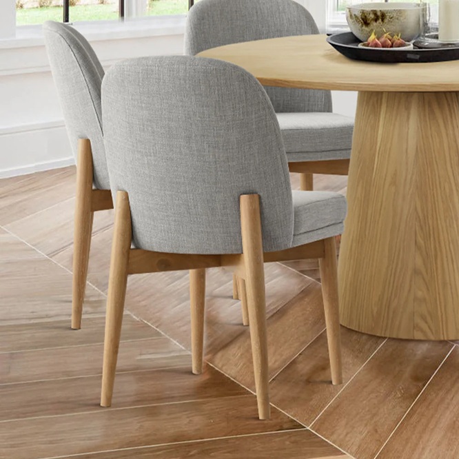Deluca Round 6 Seater Dining Table Set