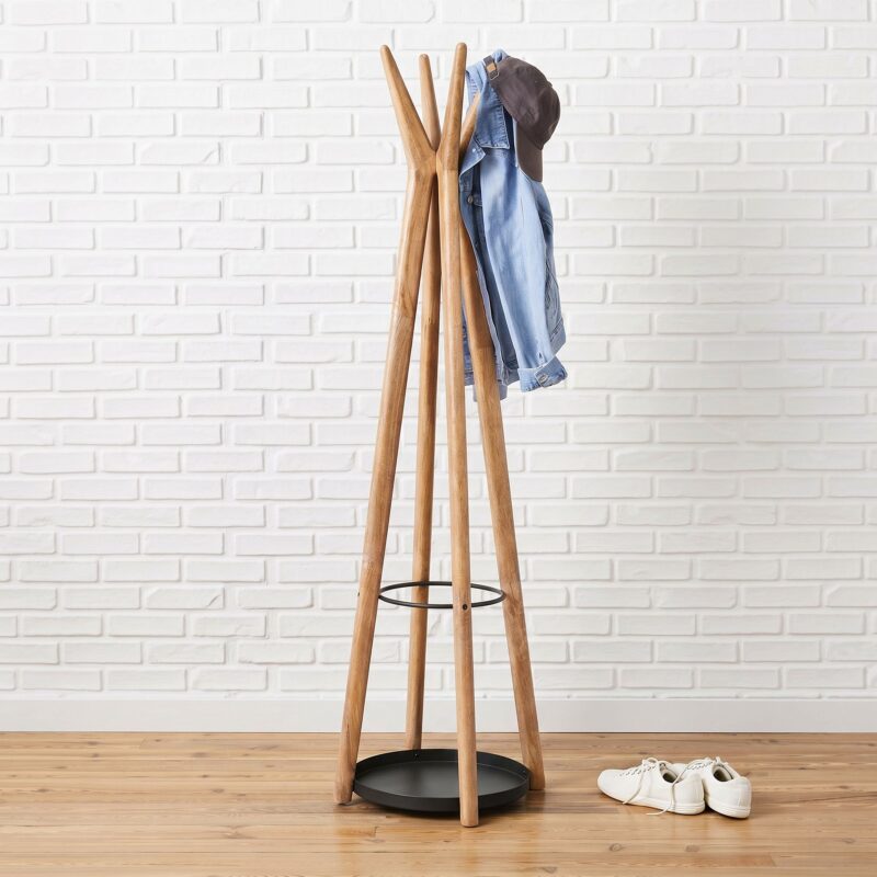 Deluca Solid Wood Coat Rack
