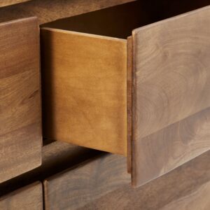 Deluca Solid Wood 9 Drawer Dresser 193cm