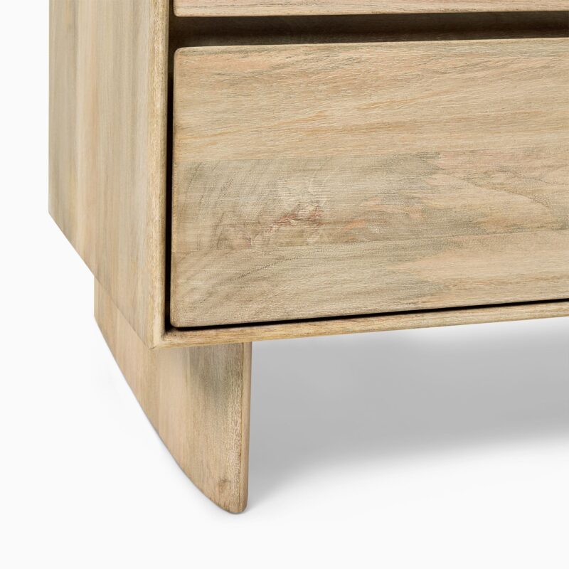 Deluca Solid Wood 5 Drawer Dresser 91cm