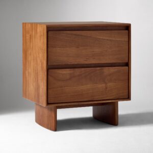 Deluca Solid Wood Nightstand 55cm