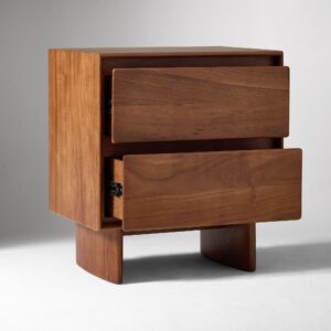 Deluca Solid Wood Nightstand 55cm