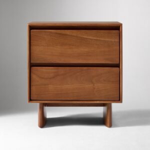 Deluca Solid Wood Nightstand 55cm