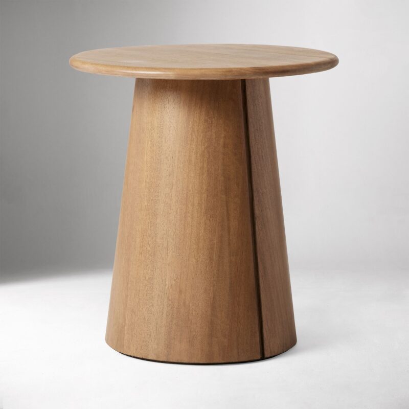 Deluca Solid Wood Round Side Table 50cm