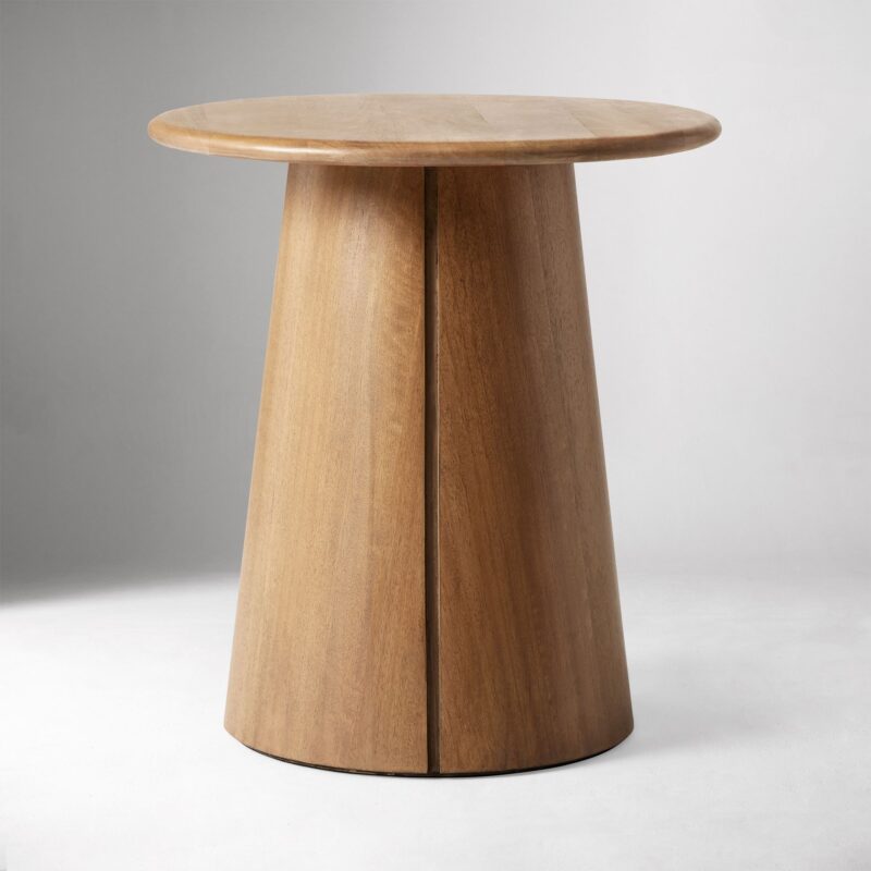Deluca Solid Wood Round Side Table 50cm