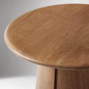 Deluca Solid Wood Round Side Table 50cm